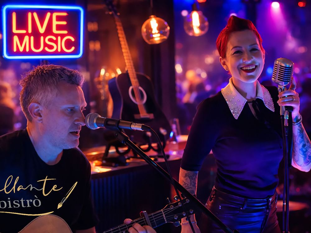 Die Bühne für Livemusik – Bellante Bistrò Cavalese