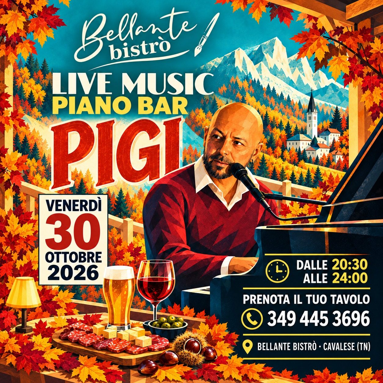 🎹✨ Live-Musik – Piano Bar mit PIGI ✨🎹